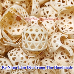 Set 2 rọ đèn nhựa làm đen trung thu handmade