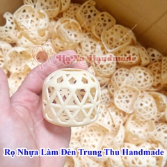 Set 2 rọ đèn nhựa làm đen trung thu handmade