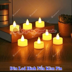 Đèn led hình nến kèm pin làm sản phẩm handmade