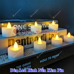 Đèn led hình nến kèm pin làm sản phẩm handmade