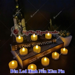 Đèn led hình nến kèm pin làm sản phẩm handmade