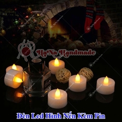 Đèn led hình nến kèm pin làm sản phẩm handmade