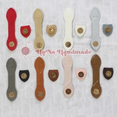 Khóa hít kèm da PU làm túi handmade