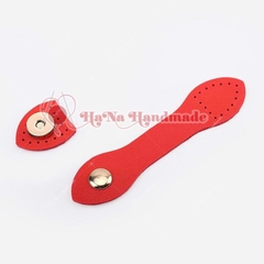Khóa hít kèm da PU làm túi handmade