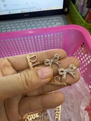 Mạc nơ đính đá mini