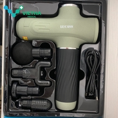 Máy Massage cầm tay Lucass GUN A67 - 4 đầu thay thế, 6 chế độ