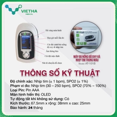 Máy Đo SpO2 Alvital AT101