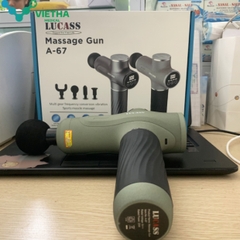 Máy Massage cầm tay Lucass GUN A67 - 4 đầu thay thế, 6 chế độ