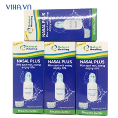 Bình Rửa Mũi Cao Cấp Nasal Plus Tặng Kèm 02 Gói Muối Biển
