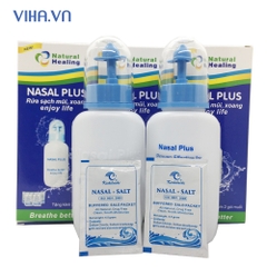 Bình Rửa Mũi Cao Cấp Nasal Plus Tặng Kèm 02 Gói Muối Biển