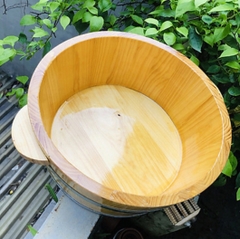 Chậu Ngâm Chân Bằng Gỗ Thông Nhật - Bồn Gỗ Ngâm Chân