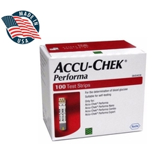 Que Thử Đường huyết Accu-Chek Performa hộp 100 que