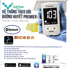 Máy Đo Đường Huyết Nipro Premier α tặng 25 que thử