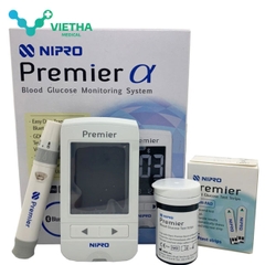 Máy Đo Đường Huyết Nipro Premier α tặng 25 que thử