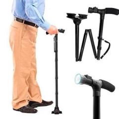 Gậy ba toong gấp khúc có đèn pin Akiko A29