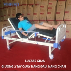 Giường y tế 2 tay quay Lucass GB 2A- giường y tế đa năng