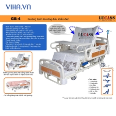 Giường bệnh nhân đa năng Lucass GB 4​​​​​​​ - giường y tế chạy điện