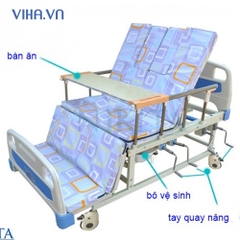 Giường y tế Nikita DCN04-giường y tế 4 tay quay 12 chức năng