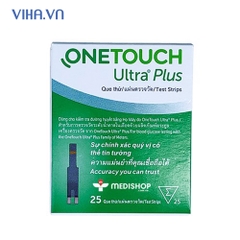 Que thử đường huyết máy One Touch Ultra Plus Flex hộp 25 que