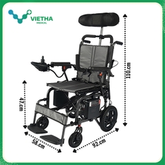 Xe lăn điện ngả lưng Lucass S-500 (pin lithium, phanh tự động)