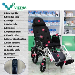 Xe lăn điện ngả nằm tự động Lucass Jazz S50