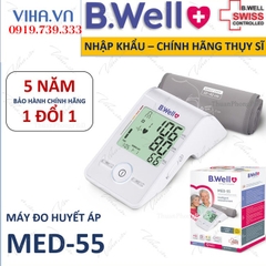 Máy Đo Huyết Áp BWell Swiss MED-55 Nhập Khẩu Thụy Sỹ