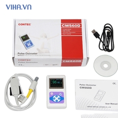Máy đo nồng độ oxy trong máu cầm tay có dây Contec CMS60D cho trẻ sơ sinh