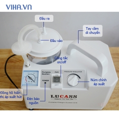 Máy Hút Dịch 1 Bình Lucass SS-6A