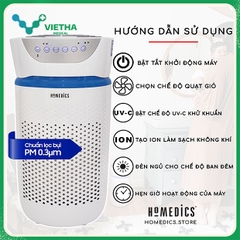 MÁY LỌC KHÔNG KHÍ 5 TRONG 1 HOMEDICS TOTALCLEAN™ AP-T20