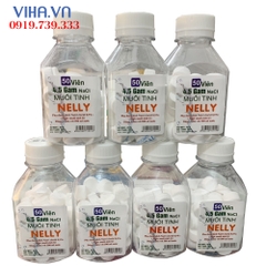 Muối tinh dạng viên NELLY, lọ 50 viên, dùng sát khuẩn, súc miệng , làm sạch da
