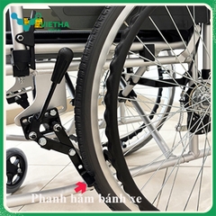 Xe lăn Miki Nhật Bản USG-1, đệm da, khung nhôm cao cấp