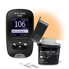 Máy đo đường huyết Accuchek Guide Đức  tặng 25 que thử 25 kim lấy máu