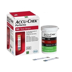 Que Thử Đường huyết Accu-Chek Performa hộp 50 que