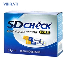 Que thử đường huyết SD Check Gold - Hộp 50 que
