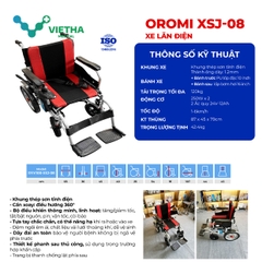Xe lăn điện Oromi XSJ-08 – Di chuyển thông minh, an toàn & tiện lợi