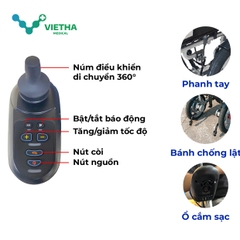 Xe lăn điện Oromi XSJ-08 – Di chuyển thông minh, an toàn & tiện lợi