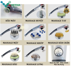 Máy massager 7 đầu AKIKO A -999 Nhật Bản