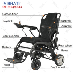 Xe lăn điện khung sợi carbon DC01
