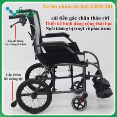 XE LĂN GBM 401 KHUNG NHÔM SIÊU NHẸ