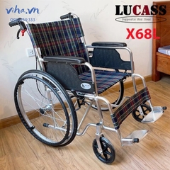 Xe Lăn Hợp Kim Nhôm Siêu Nhẹ , Chắc Chắn Lucass X68 ( X68L)