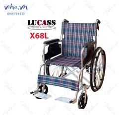 Xe Lăn Hợp Kim Nhôm Siêu Nhẹ , Chắc Chắn Lucass X68 ( X68L)