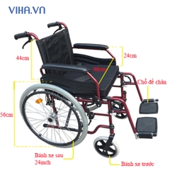 Xe Lăn Lucass X86- xe lăn hợp kim nhôm