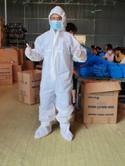 Bộ quần áo phòng dịch, bộ phòng hộ  Phú Quý cấp độ 2