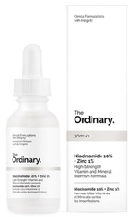 Serum trị mụn, se khít lỗ chân lông, trắng sáng da The Ordinary Niacinamide 10% + Zinc 1%
