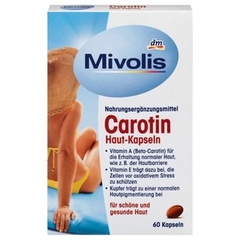 Viên uống chống nắng nội sinh Mivolis Carotin Đức 60 viên