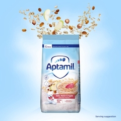 Bột ăn dặm Aptamil cho bé từ 10 tháng tuổi - vị táo, mận khô, hạt phỉ, nho khô