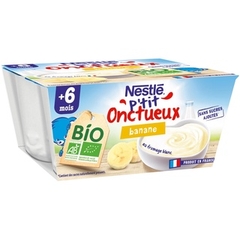 Sữa chua Phomai trắng mix trái cây hữu cơ NESTLE P'TIT ONCTUEUX cho bé từ 6 tháng