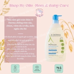 Sữa tắm gội toàn thân hữu cơ A-DERMA yến mạch 500ml - 750ml