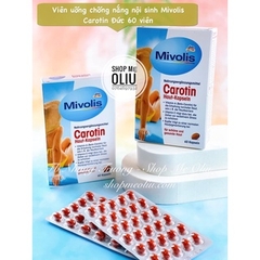 Viên uống chống nắng nội sinh Mivolis Carotin Đức 60 viên
