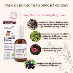 Siro Artemis Kids ViroGone Spray 60ml cho bé từ 1 -12 tuổi dạng xịt